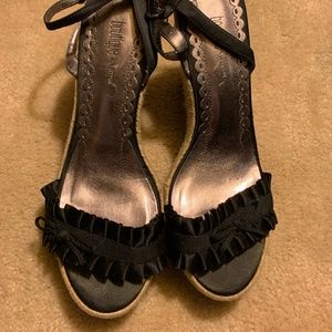 Nordstrom Boutique Espadrille Wedge Sandals - Size 8 - EUC